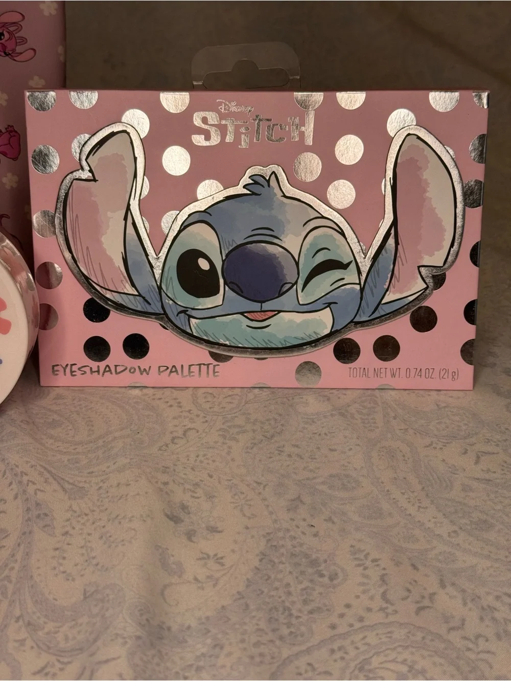 Disney Pink Stitch Kids Cosmetic Bag & Body Butter Gift Set